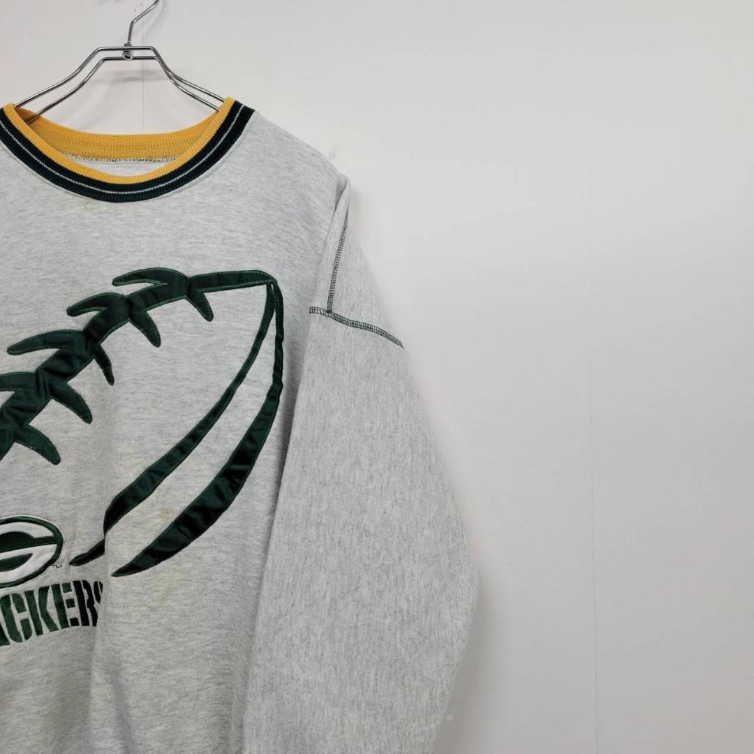 【90s 古着】USA製グリーンベイパッカーズ スウェット 刺繍 XL 【90s 古着】USA製グリーンベイパッカーズ スウェット 刺繍 XL