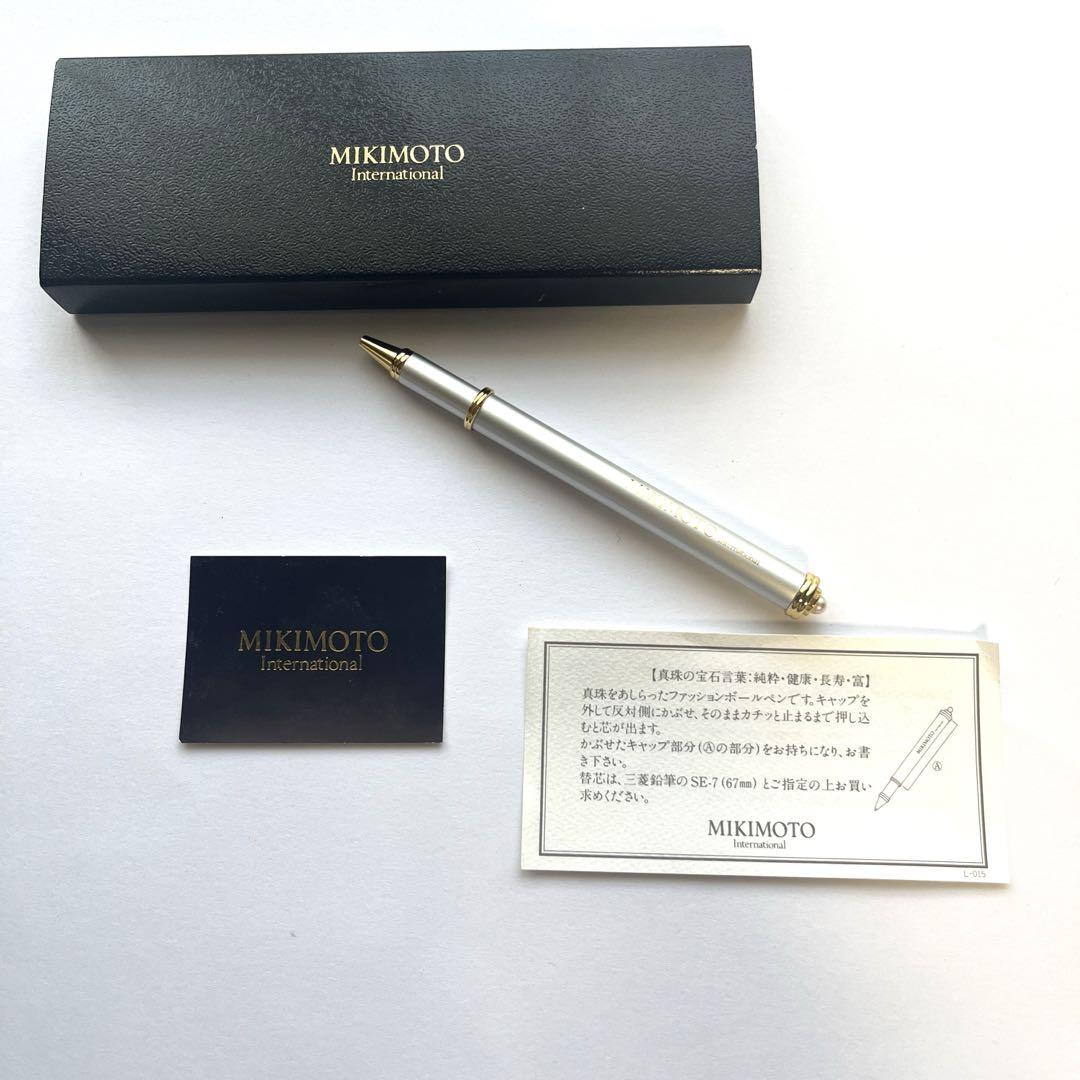 MIKIMOTO ミキモト ボールペン シルバー メタル 金属製