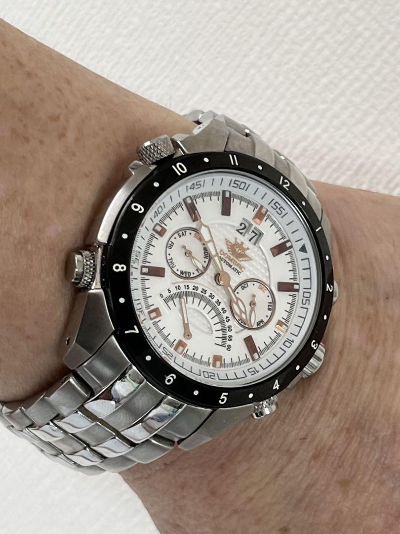 DOMINICドミニク　機械式自動巻き　ジャンピング秒針　多機能　稼働良好　美品