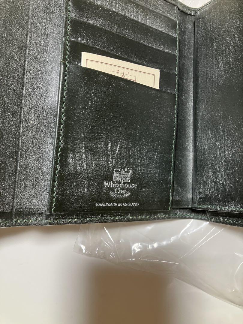 新品 ホワイトハウスコックス 三つ折 財布 グリーン S7660