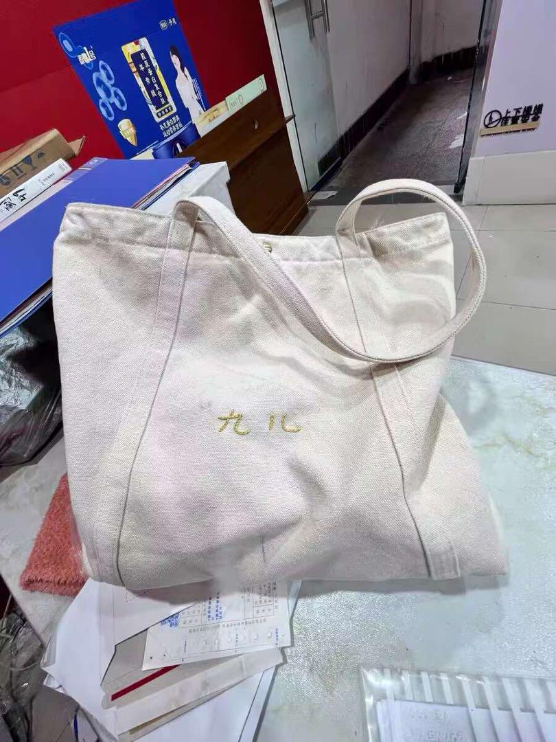 クリーム色 キャンバス トートバッグ
