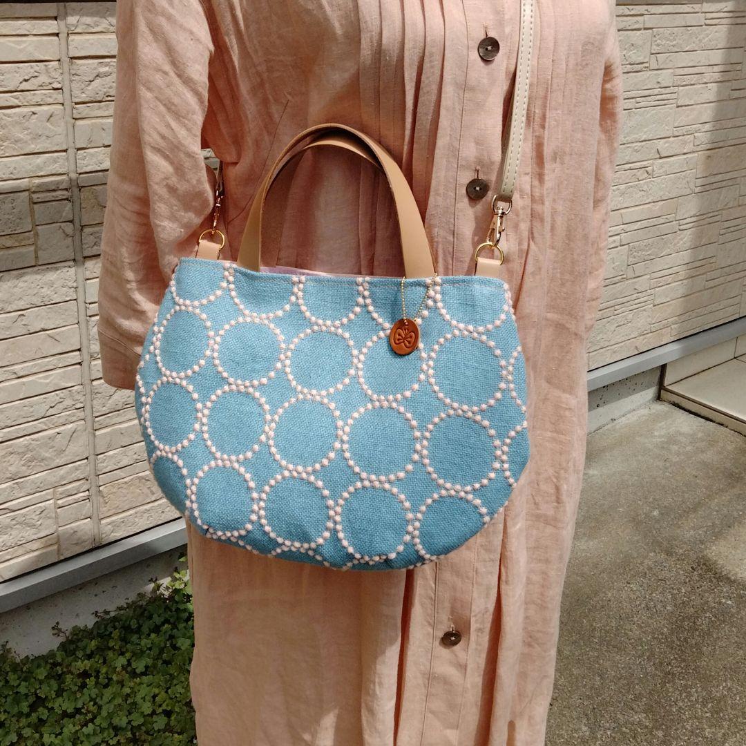 ☆ミナペルホネンハンドメイド♡ショルダーバッグ2way light mix ミナペルホネン『2つの柄が楽しめる2way バッグ』ショルダー