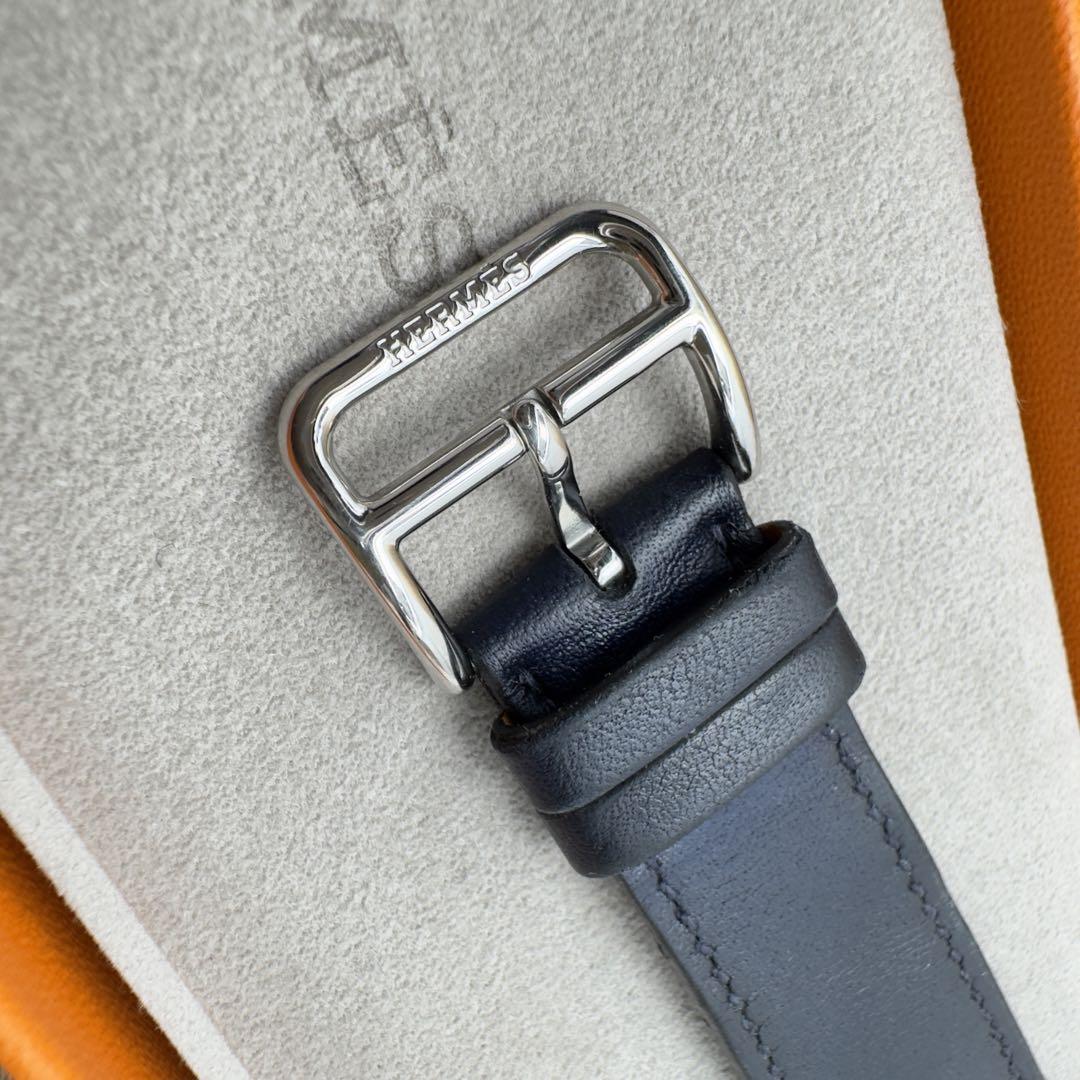 1500 Apple Watch エルメス　ネイビー　アップルウォッチ　レザー