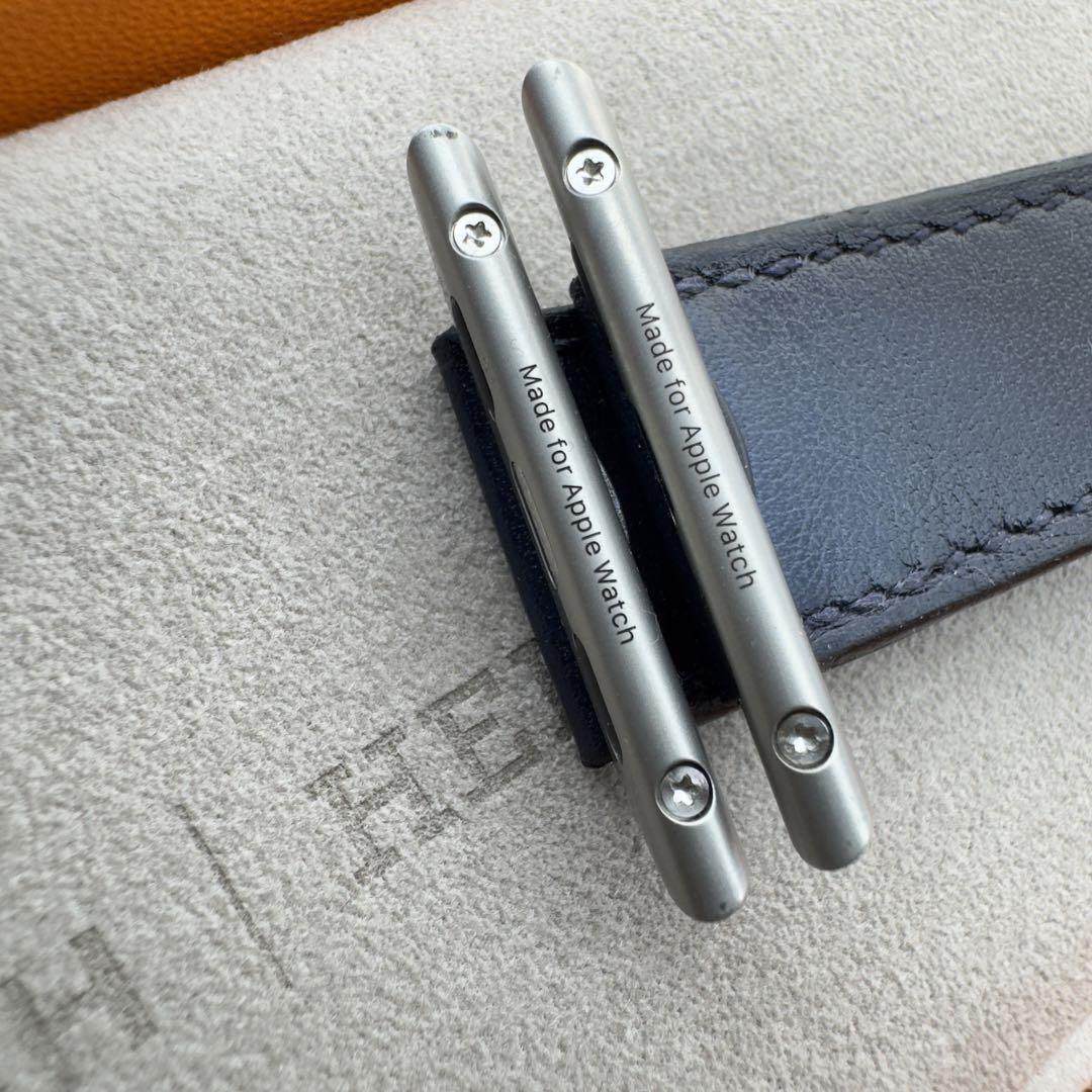 1500 Apple Watch エルメス　ネイビー　アップルウォッチ　レザー