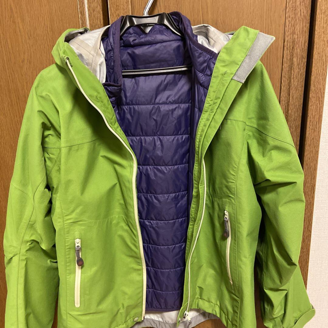 mont-bell 3in1フォールラインパーカ レディース Mサイズ グリーン