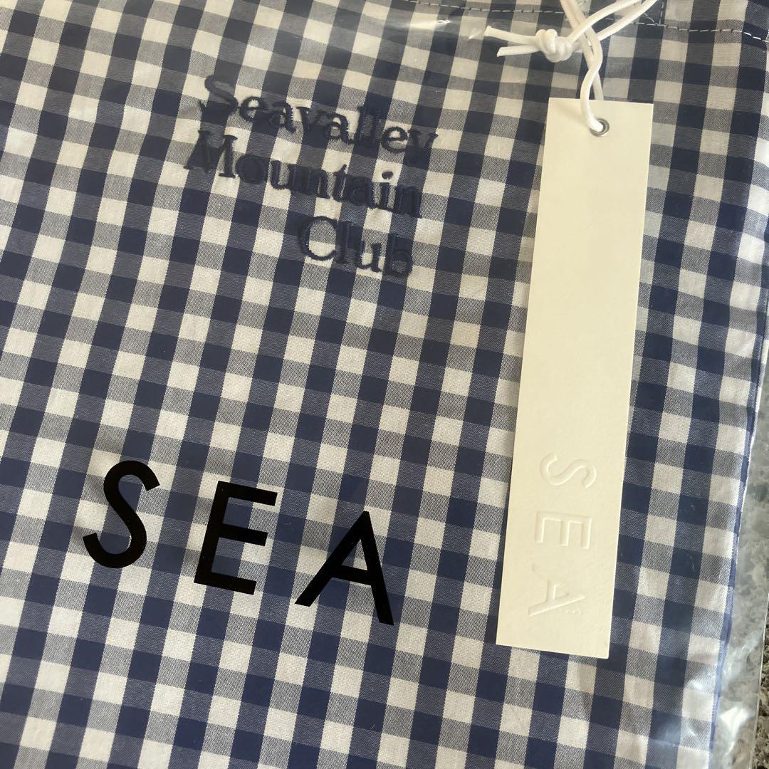 SEA リバーシブルトートバッグ ギンガムチェック