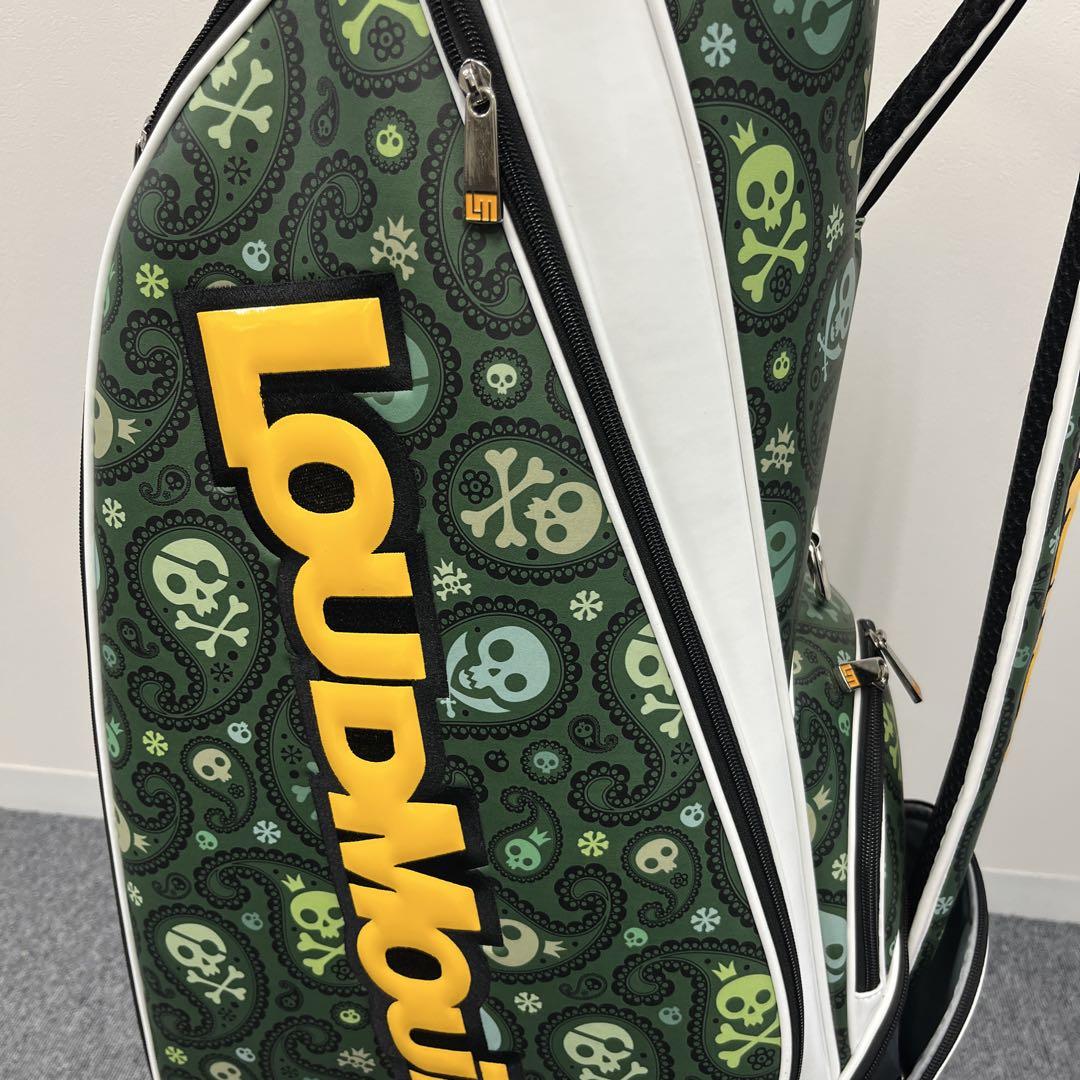 【未使用】ラウドマウス キャディバック 9.5型 スカル柄 LOUDMOUTH