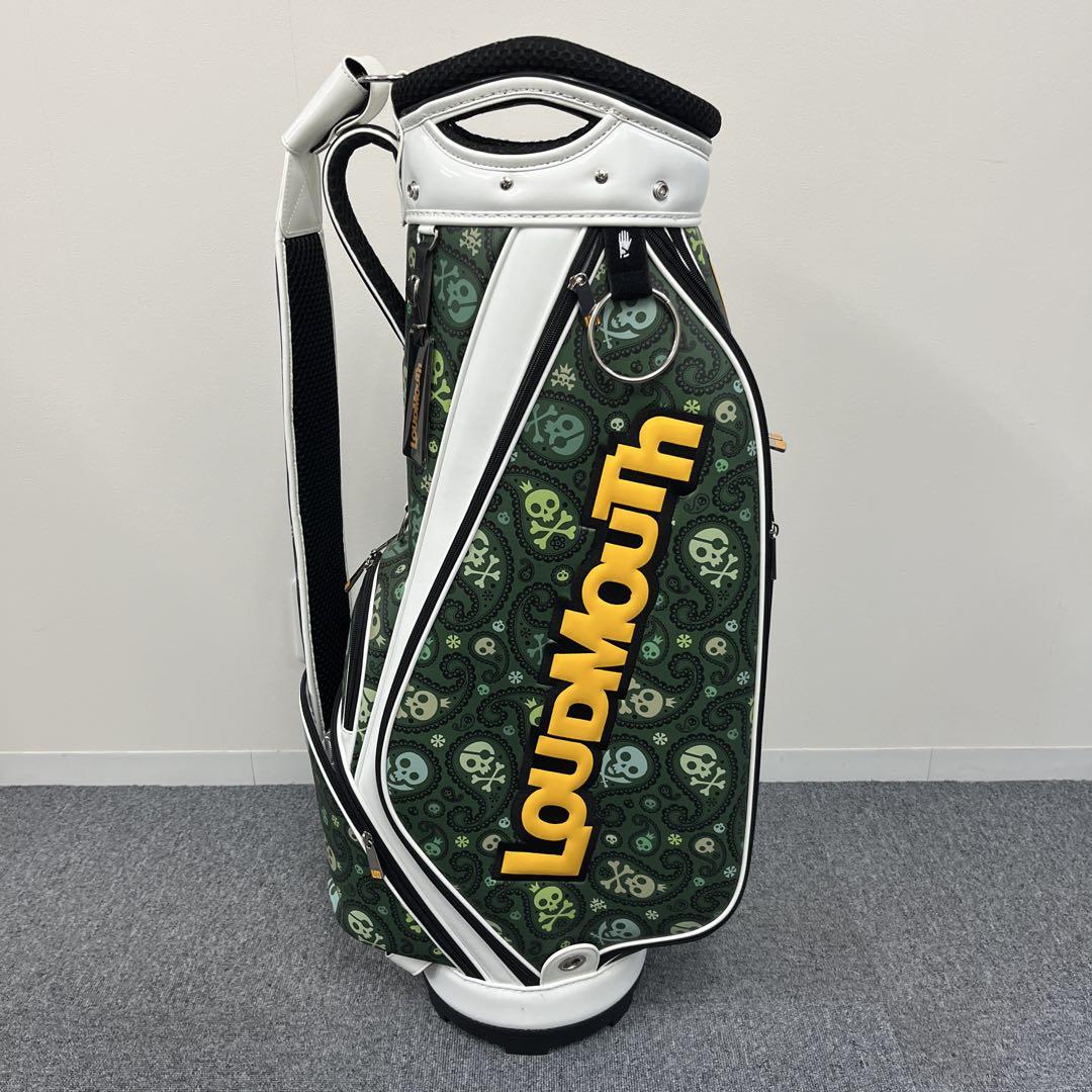 【未使用】ラウドマウス キャディバック 9.5型 スカル柄 LOUDMOUTH