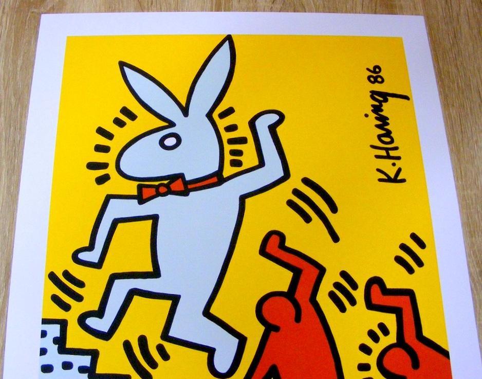 キースヘリング Bunny on the Move 1999年製 ポスター