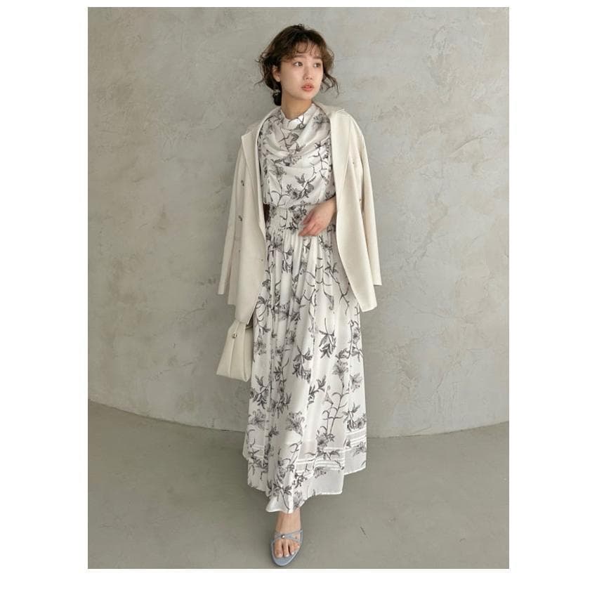 フレイアイディー FRAY I.D24春夏クリーンフラワーシャーリングワンピース フレイアイディー FRAY I.D24春夏クリーンフラワーシャーリングワンピース