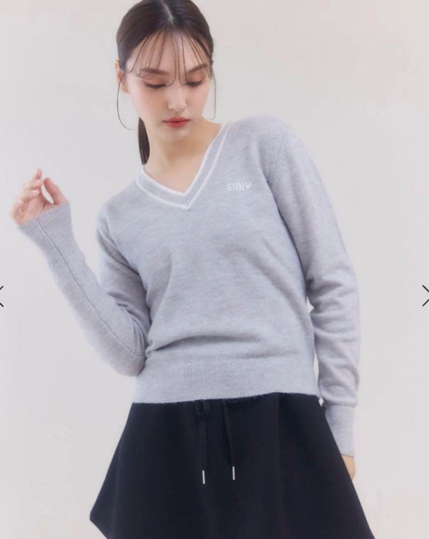 eimy ロゴチルデンニット SIZE eimy istoire