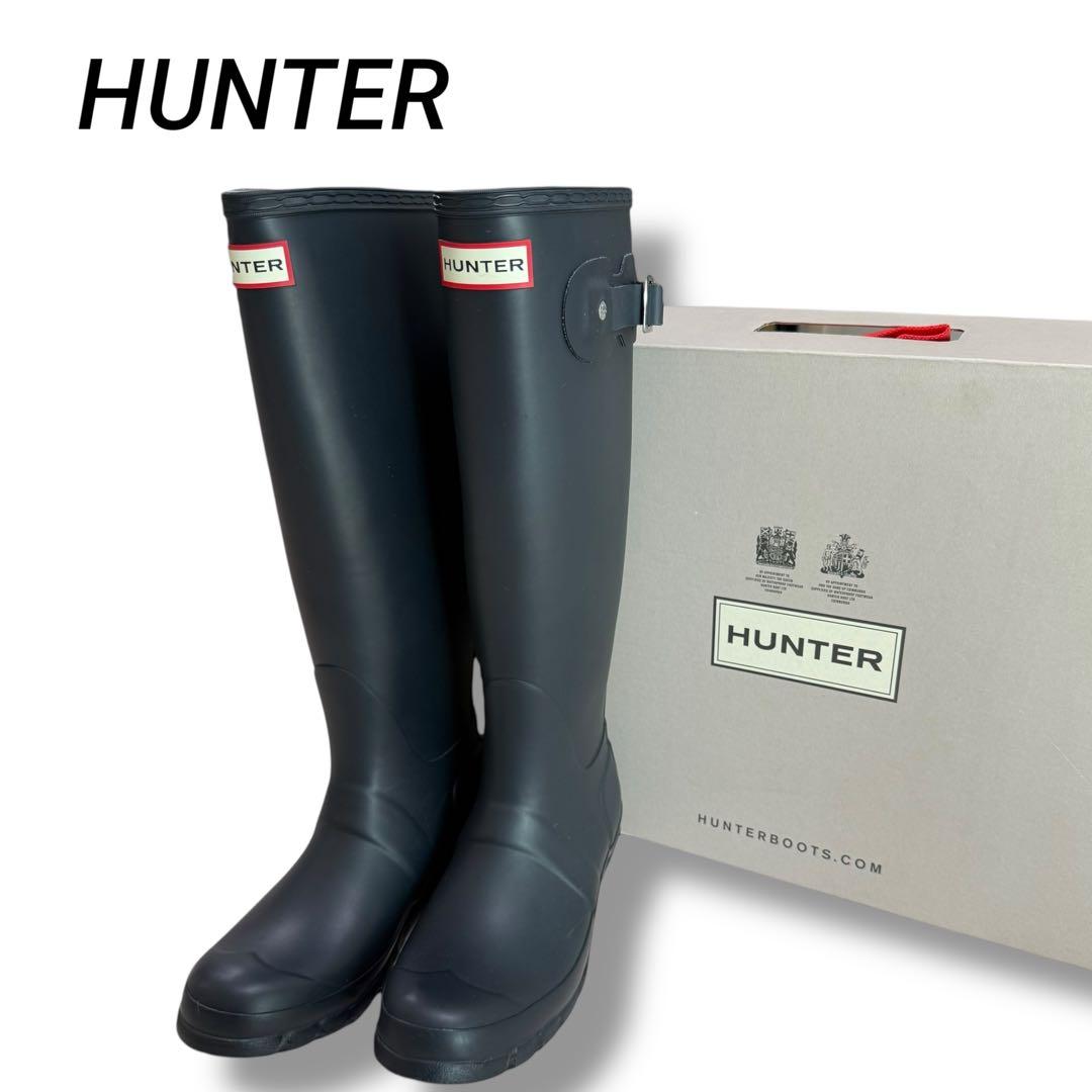 HUNTER オリジナルトールブーツ チャコールグレー UK4 23cm23cm HUNTER