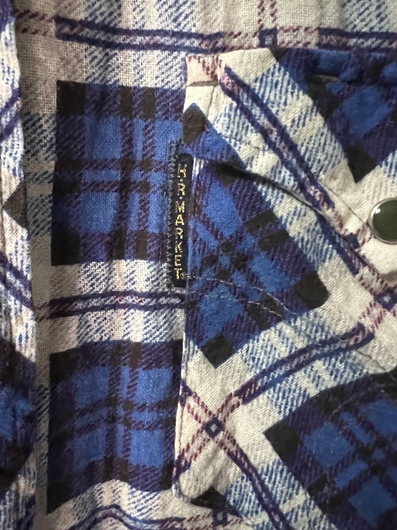 【美品】HOLLYWOOD RANCH MARKET半袖チェックシャツLサイズ