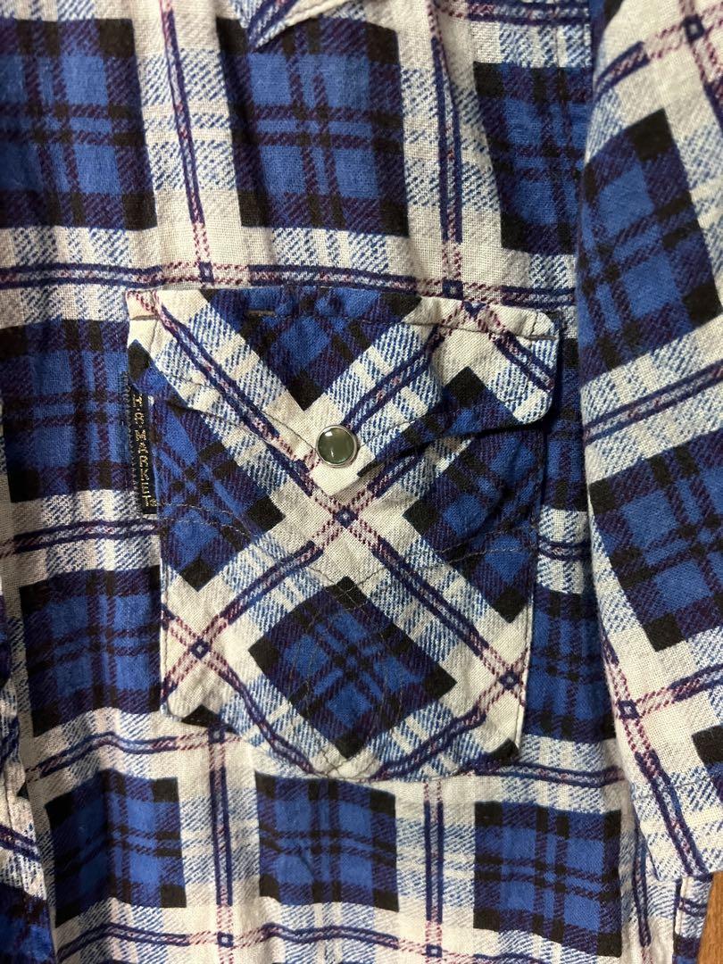 【美品】HOLLYWOOD RANCH MARKET半袖チェックシャツLサイズ