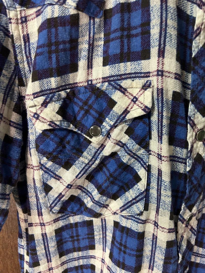 【美品】HOLLYWOOD RANCH MARKET半袖チェックシャツLサイズ