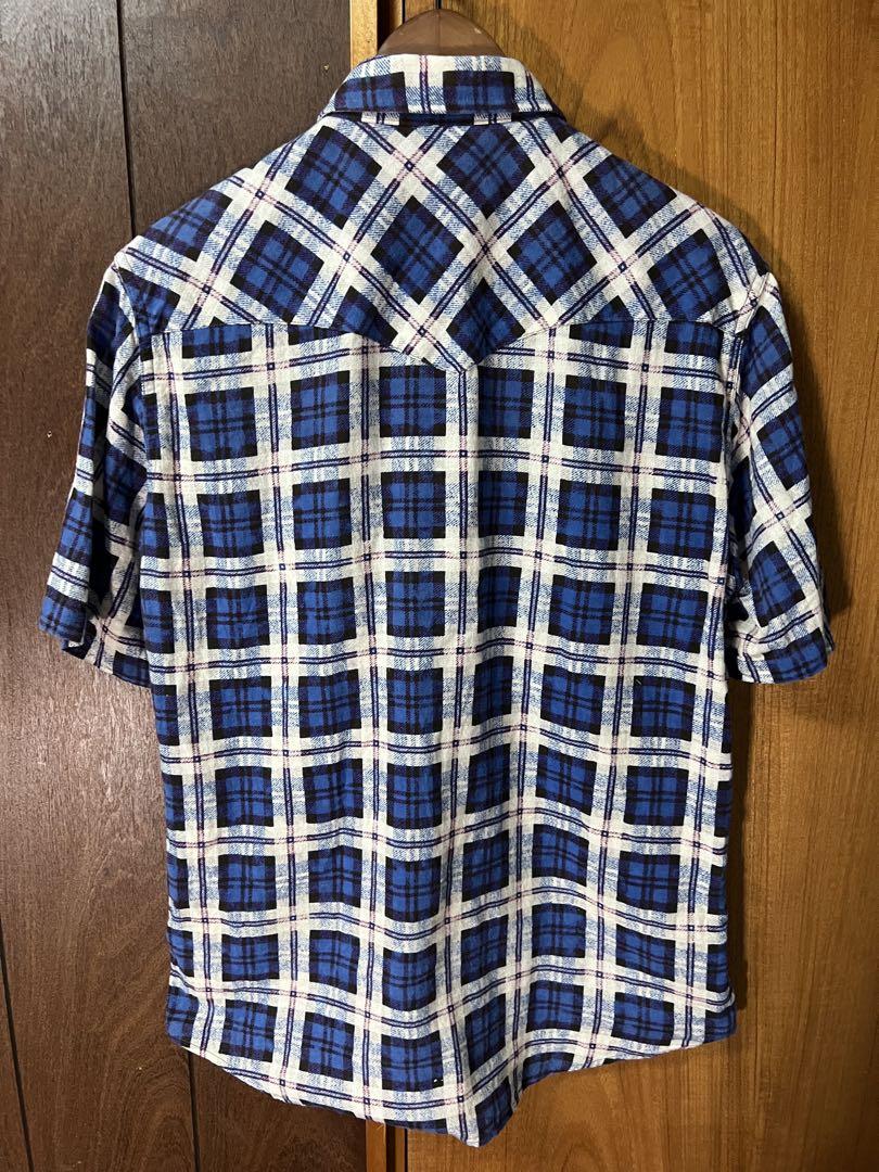 【美品】HOLLYWOOD RANCH MARKET半袖チェックシャツLサイズ