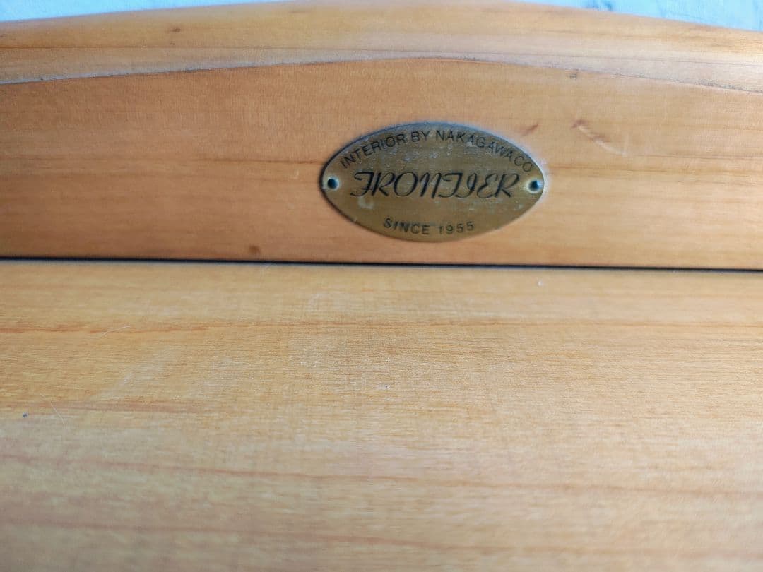 ビンテージナチュラルウッド 花柄 2段チェスト ビンテージナチュラルウッド 花柄 2段チェスト