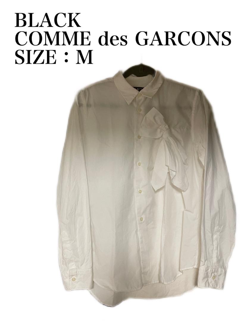 ◆BLACK COME des GARCONS 綿シャツ　デザインシャツ