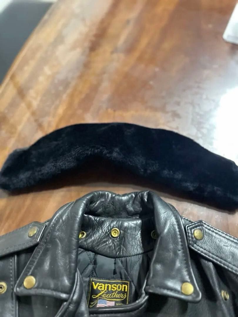 Vanson レザー ダブルライダースジャケット サイズ6 黒