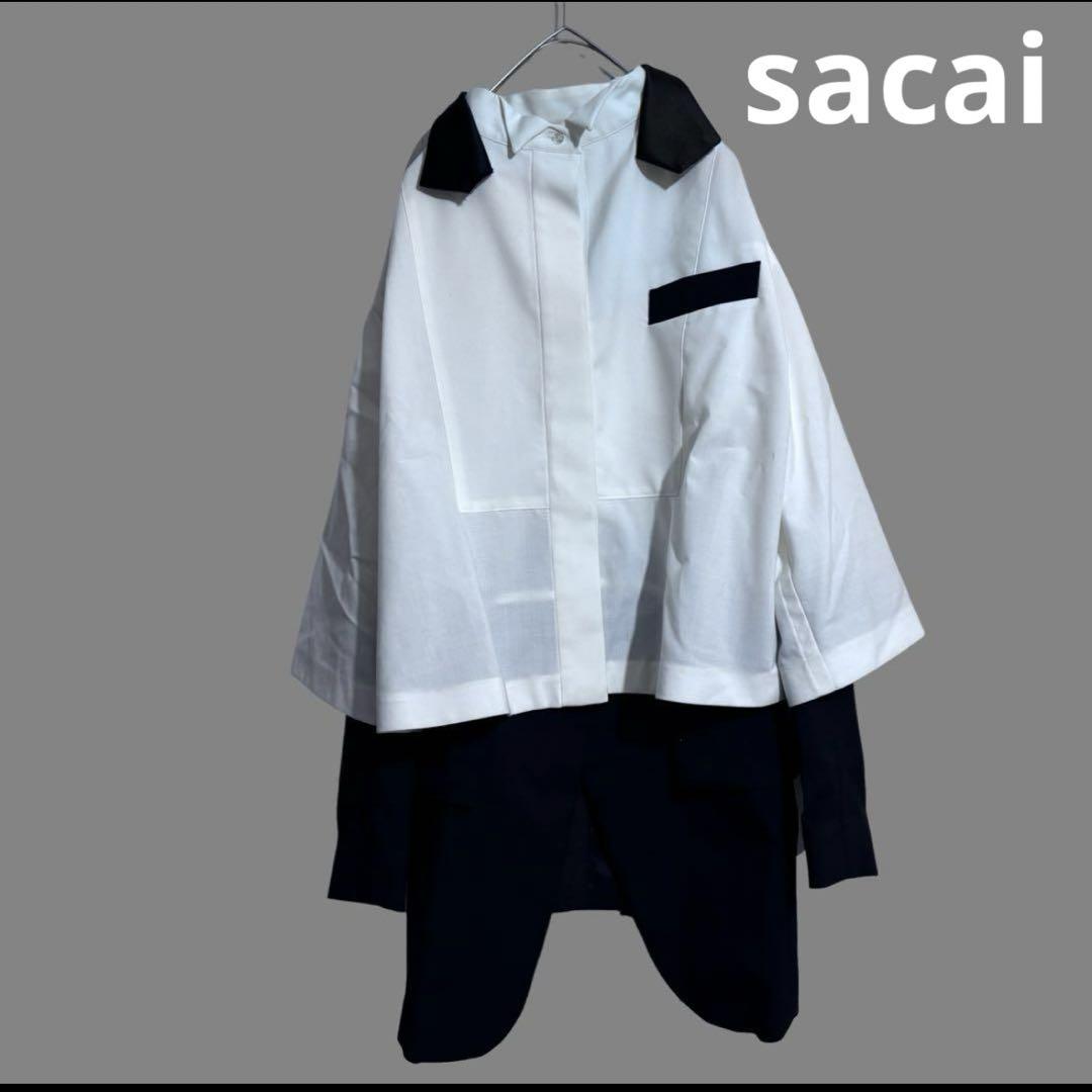 2021年春夏サカイ　シャツドッキングジャケット　sacai
