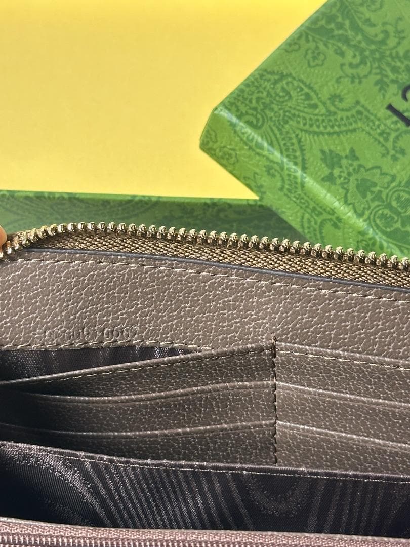 美品 グッチ GG ジップアラウンドウォレット 長財布