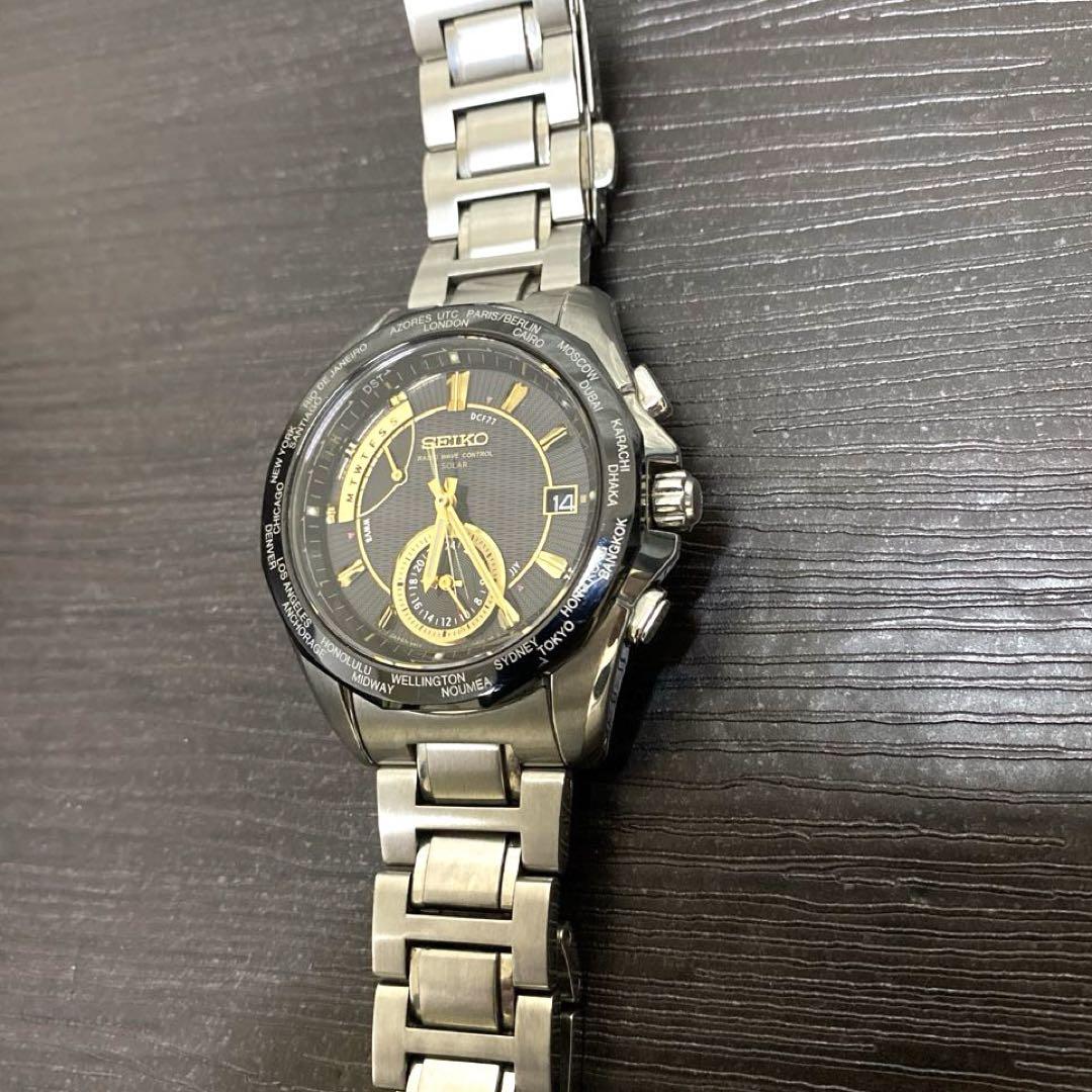【稼働品】SEIKO BRIGHTZ/ブライツ電波ソーラーSAGA001 チタン