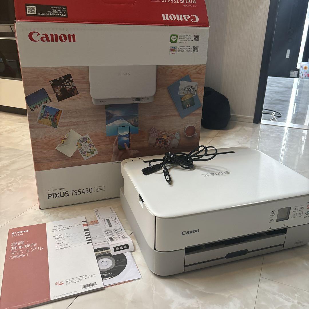 インクジェットプリンタ　キャノンTS5430ホワイト
