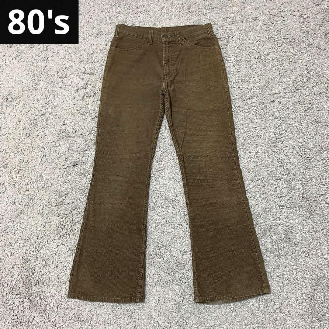 80s Levi's 646 42Talonコーデュロイフレア ヴィンテージ裾幅27cm