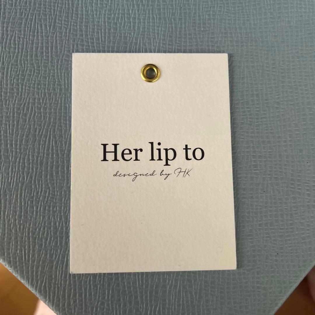 美品♡Her lip to ジャージードレス　ブラック