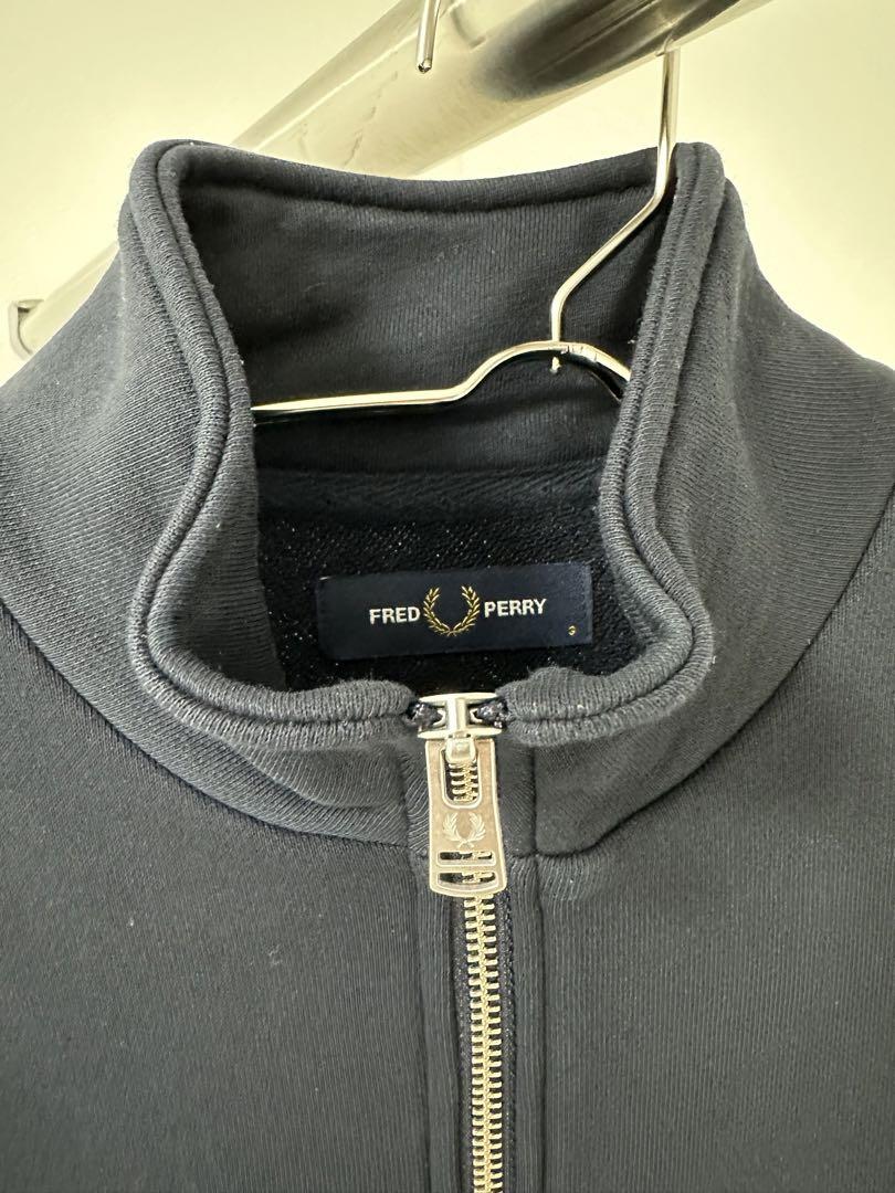 フレッドペリー ハーフジップ トレーナー ベージュ FRED PERRY トレーナー スウェット Half Zip Sweatshirt
