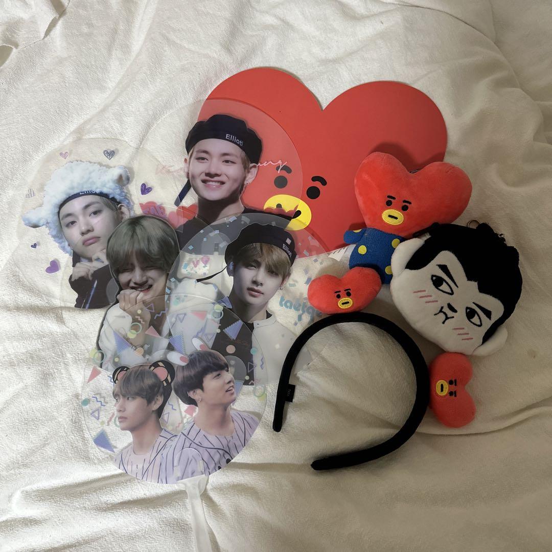 全員集合 BTS ロゴ TATA テテ 透明うちわ