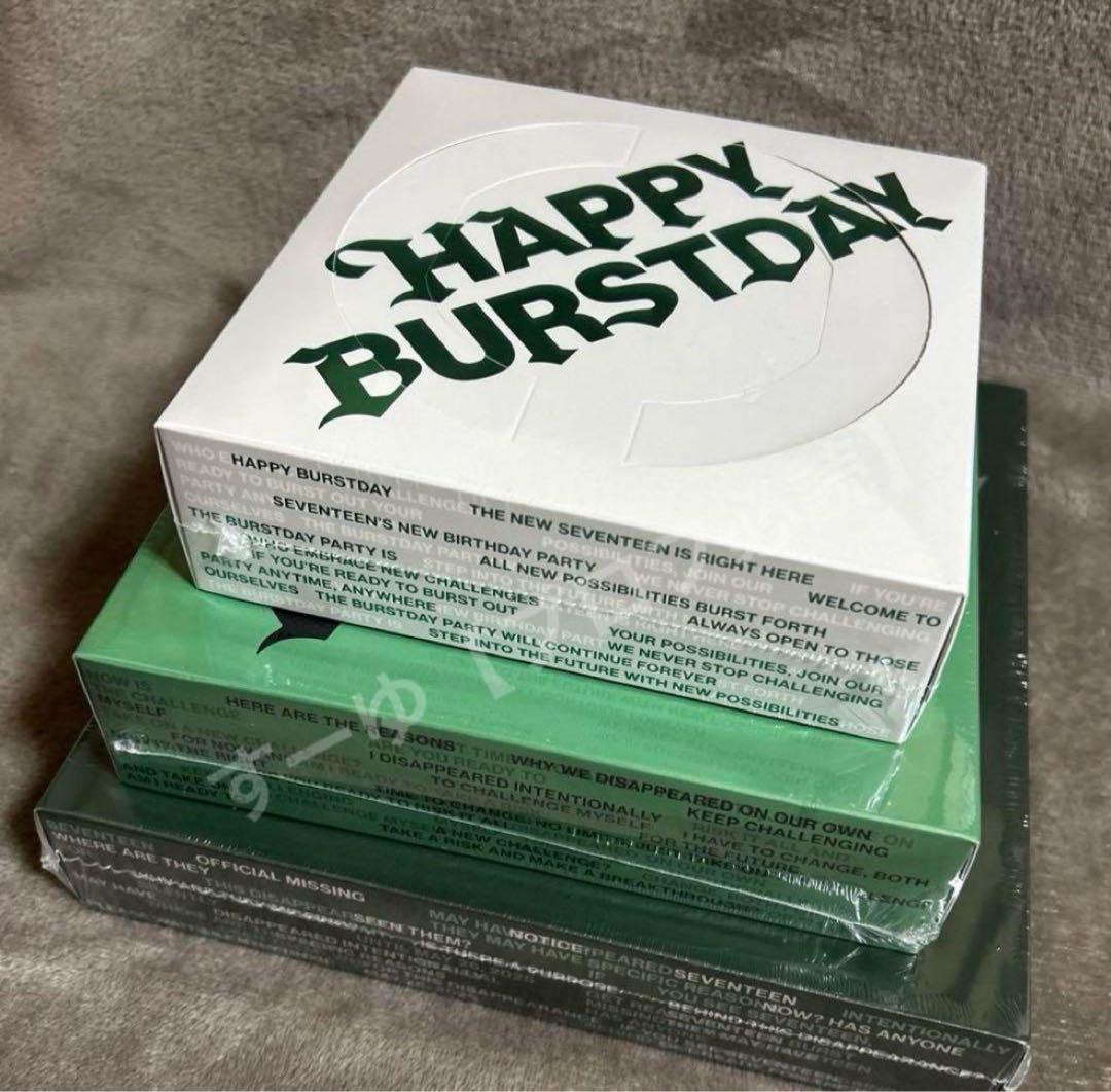 クリスマスファッション 3形態セット BURSTDAY HAPPY SEVENTEEN 新品未開封 メルカリ - タレントカード