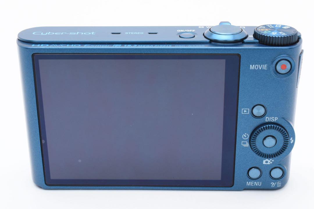 【美品】デジタルカメラ SONY DSC-WX300 ブルーカラー動作良好