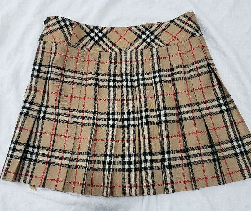 バーバリーブルーレーベル チェックスカート | costaveras.com.br