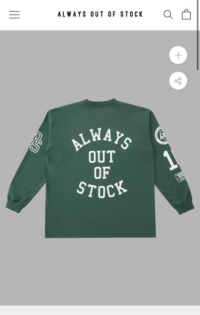 【新品】AOOS VARSITY LS tee XL