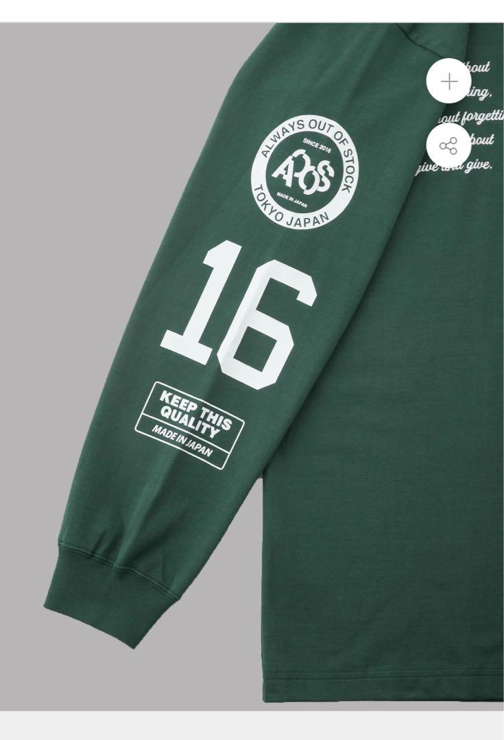 【新品】AOOS VARSITY LS tee XL