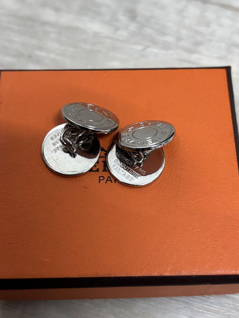 激安の 美品 HERMES エルメス セリエカフス カフスボタン カフリンクス 小物
