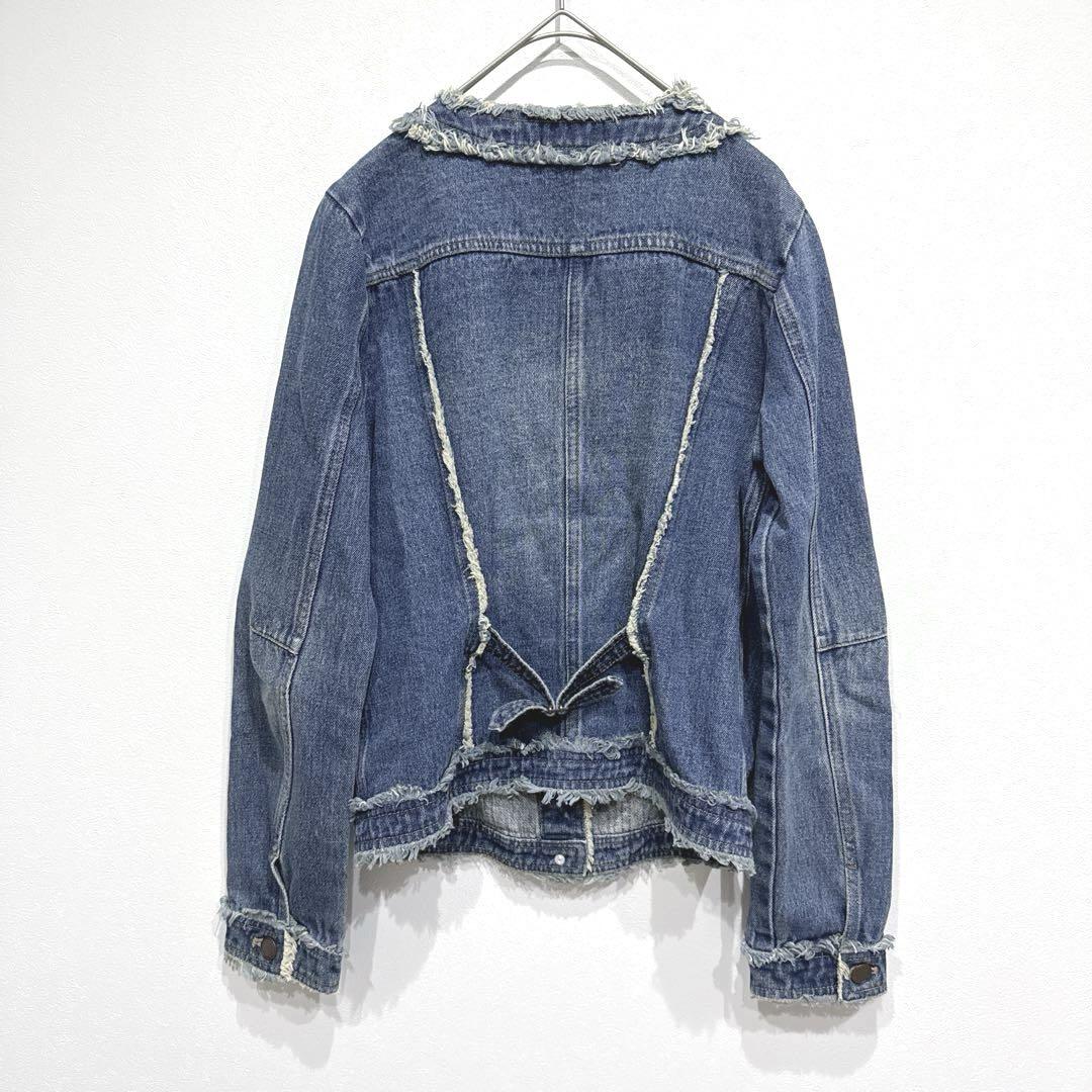 【正規品】 デニムジャケット ヴェロフォンナ Gジャン 綿100 パール 羽織 ジャケット・アウター