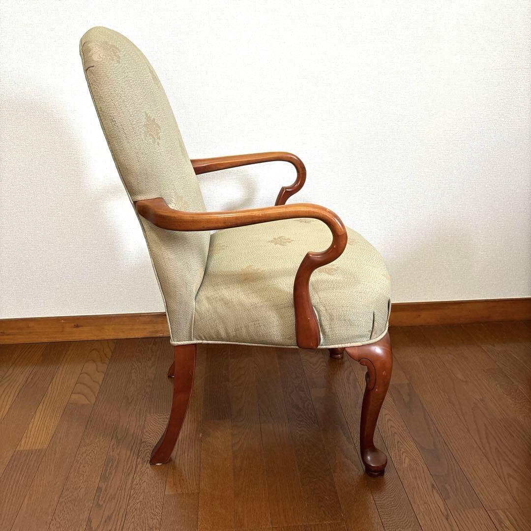 良品】ETHAN ALLEN 猫脚 アームチェア ヴィンテージ 椅子・チェア