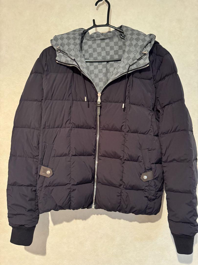 【美品】LOUIS VUITTON　ダミエ　リバーシブルダウンジャケット