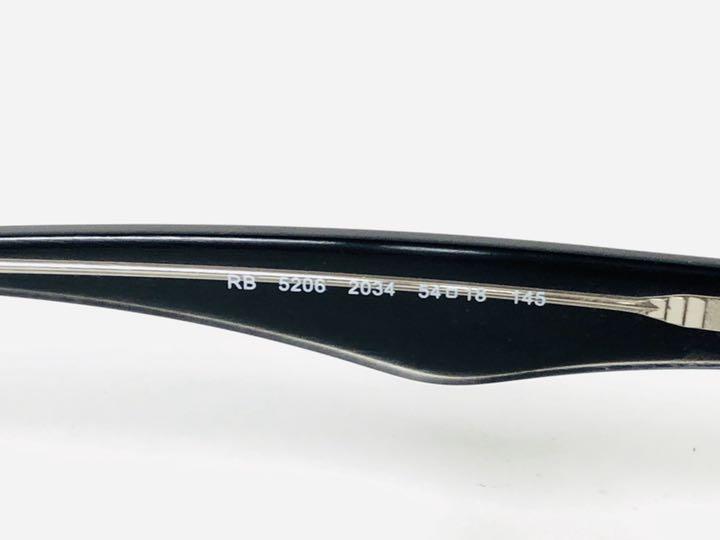 正規品 Ray Ban レイバン ウェリントン ブラック メガネ 美品 H819