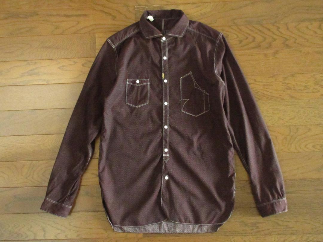 ☆美品オールドジョーold joeポルカドットワークシャツ36日本製 ☆美品オールドジョーold joeポルカドットワークシャツ36日本製