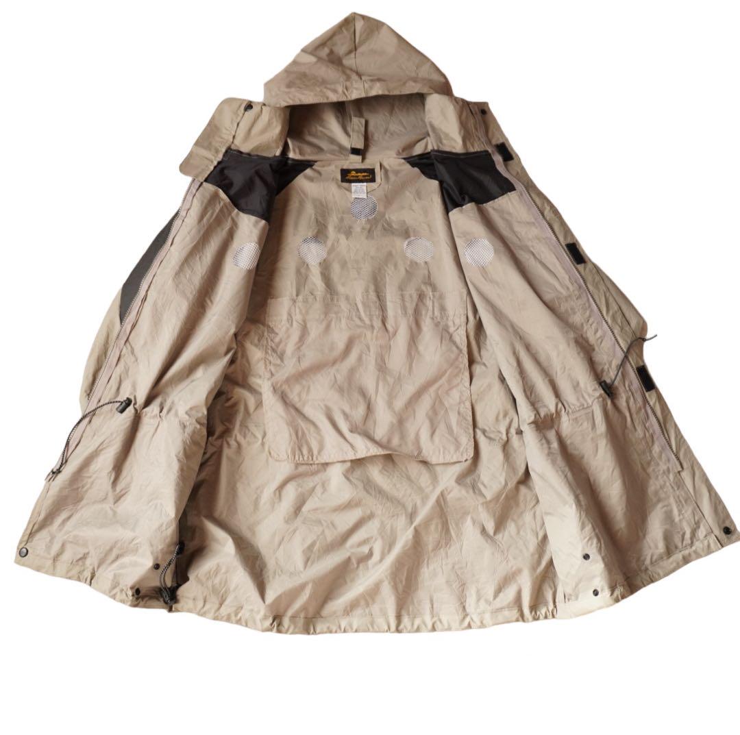通販 激安 Eddie Bauer ドローコード付 ゴム引き PVC マウンテンパーカー ジャケット・アウター
