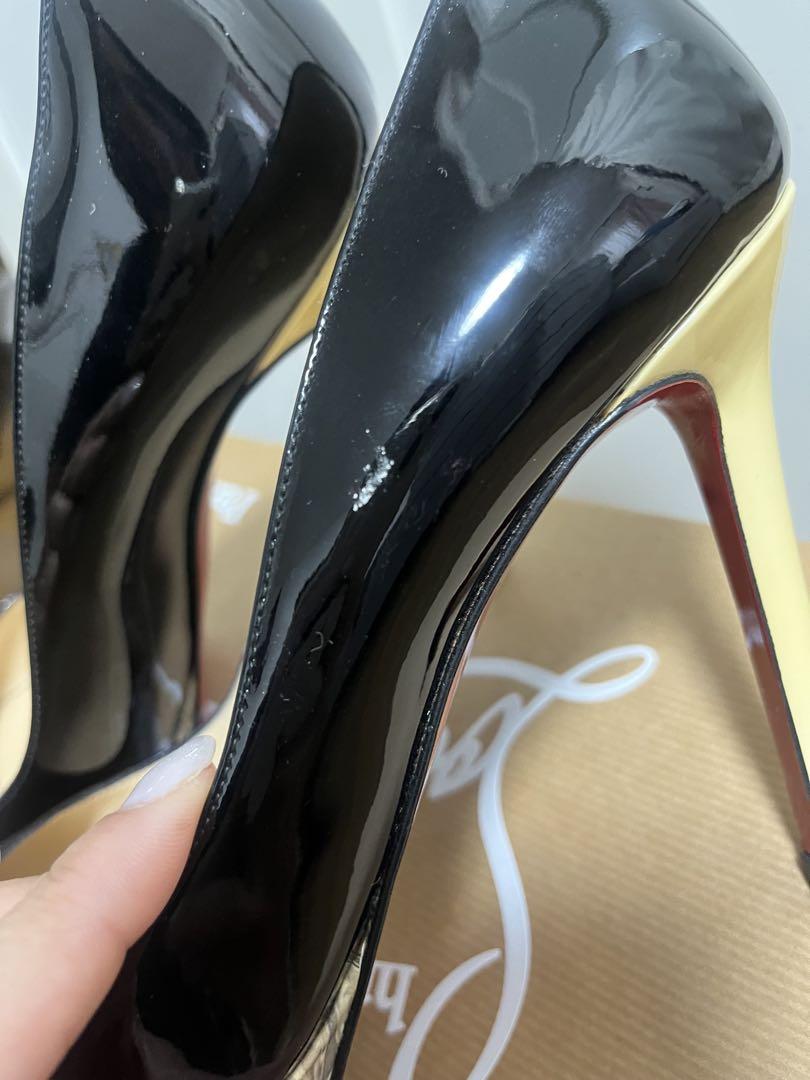 Christian Louboutin 黒エナメルパンプス 36.5