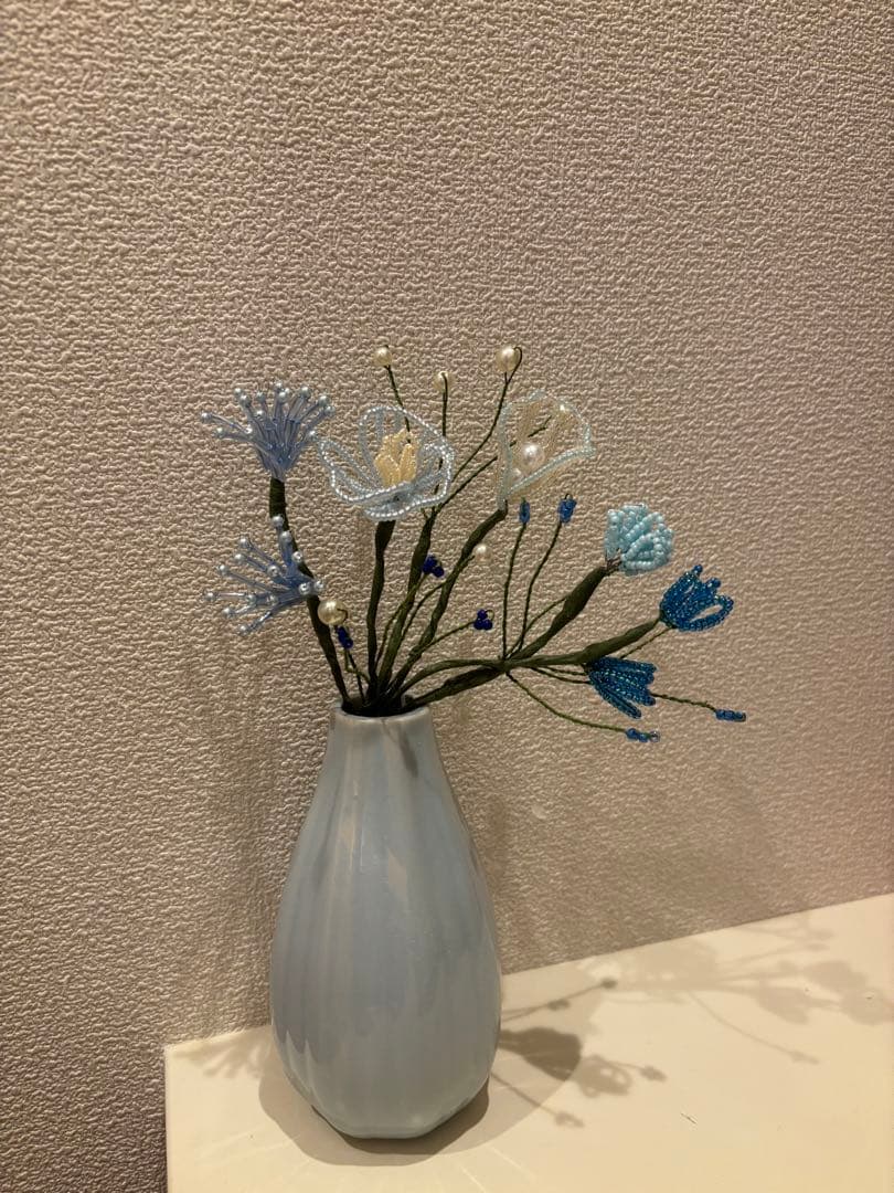 ビーズフラワーハンドメイド ビーズアレンジメントフラワー