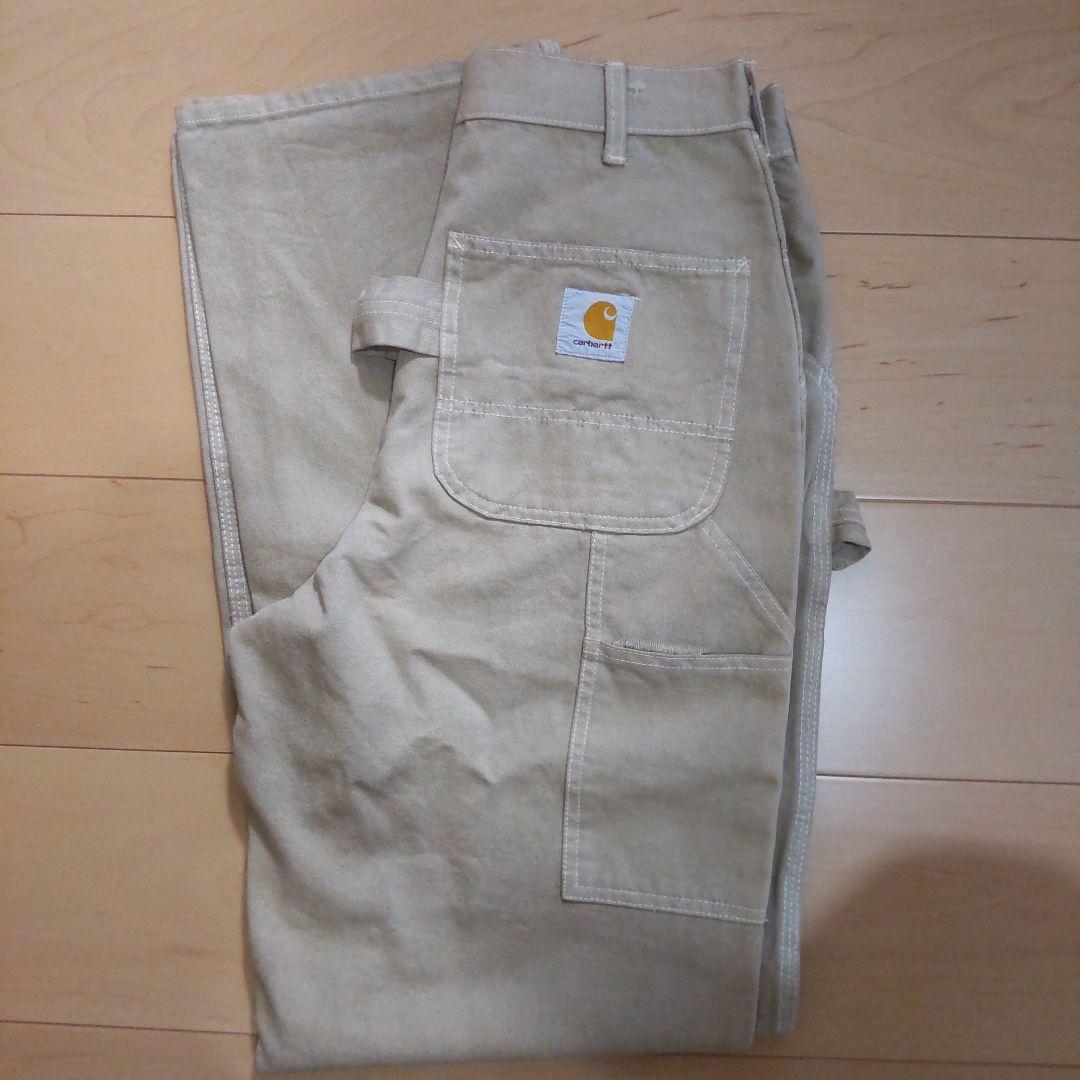 90s カーハート　usa製　ワイド　ペインター　パンツ 着用　ベージュ　山田蓮