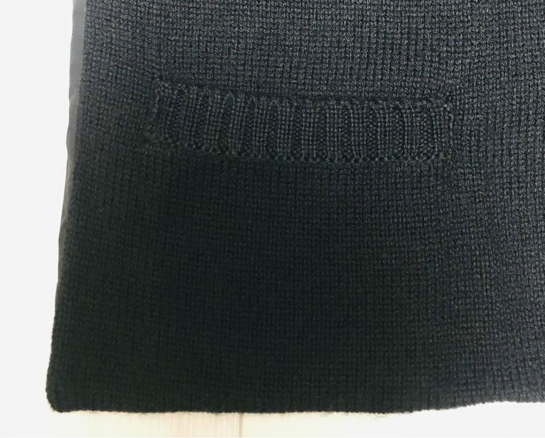 プラダスポーツ　PRADA SPORT マフラー　ポケット付き　黒