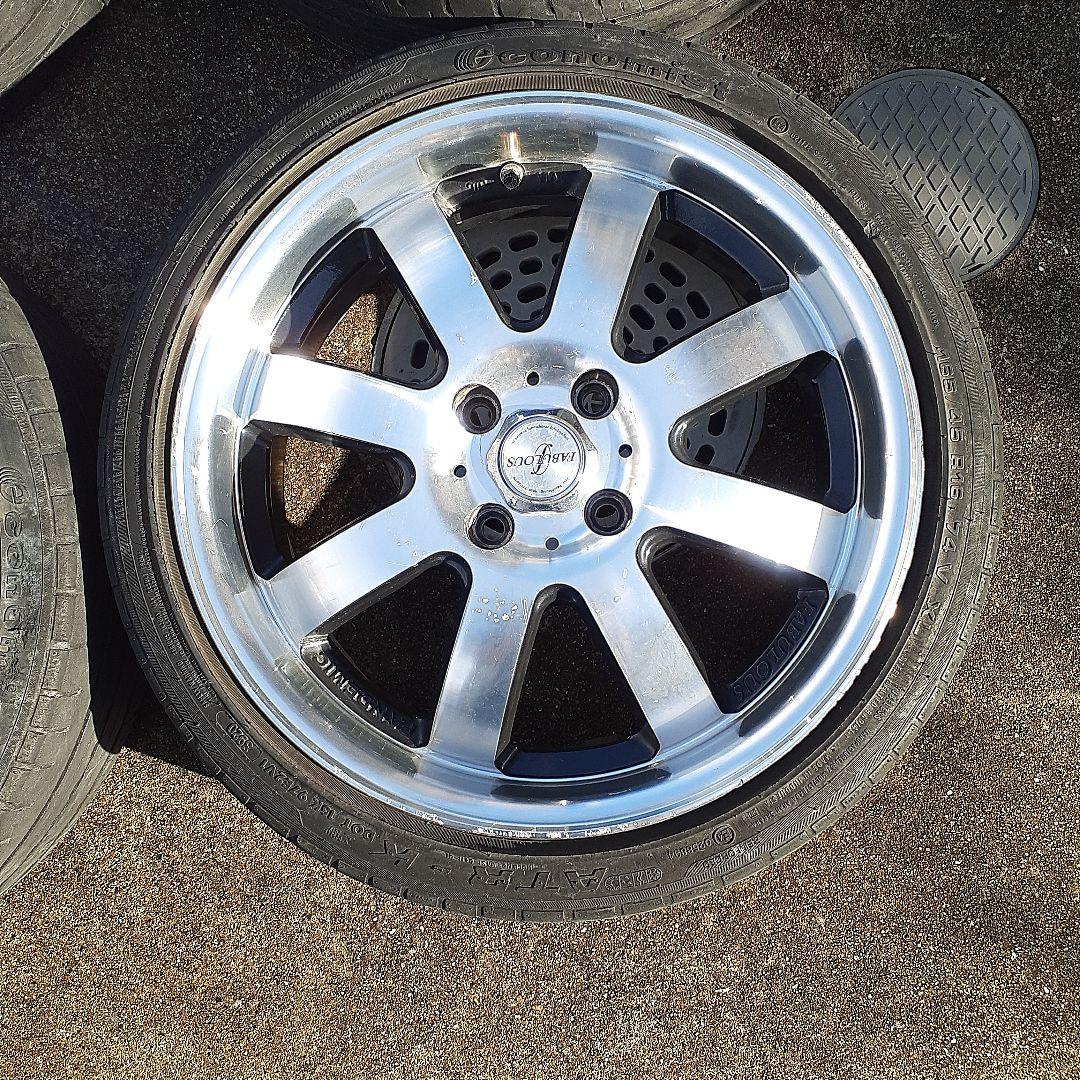 FABULOUS 16インチ165/45/16 5.5J 4穴 二本セット① FABULOUS 16インチ165/45/16 5.5J 4穴 二本セット①