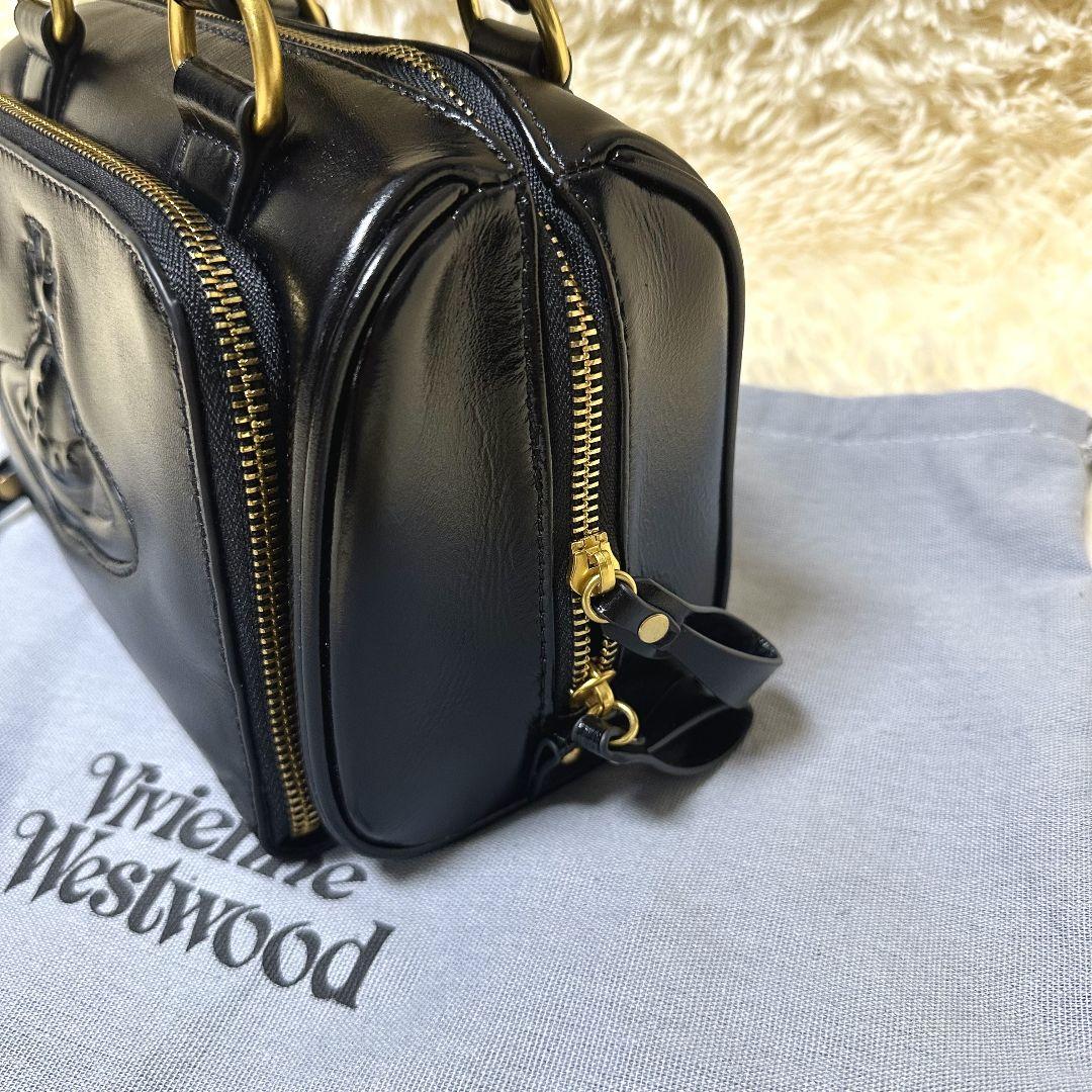 Vivienne Westwood ハンドバッグ オイルワックスレザーブラック