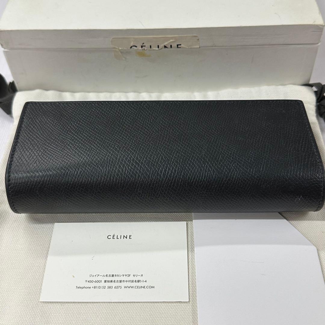 新品同様‼️ 現行 セリーヌ CELINE 財布 長財布 グレインカーフスキン 新品同様‼️ 現行 セリーヌ CELINE 財布 長財布 グレインカーフスキン